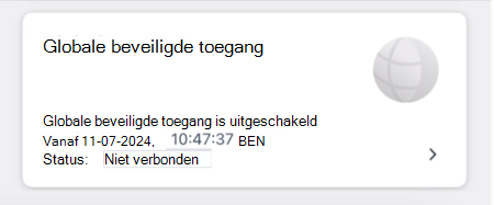 Schermopname van de tegel Global Secure Access.
