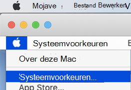 De pagina Systeemvoorkeuren