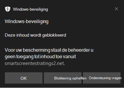 Windows-beveiliging melding voor netwerkbeveiliging.