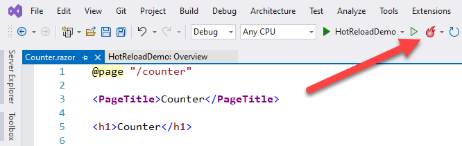 Visual Studio 2022: Menu-item en pictogram Dynamisch opnieuw laden.