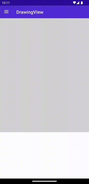 DrawingView on Android Screenshot of an DrawingView with multi-line on Android