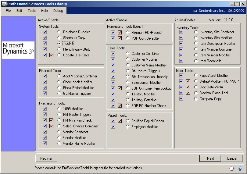 Third Professional Services Tools Library
