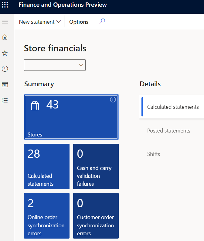 Schermopname van tegels in de werkruimte winkel financiën.