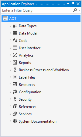 Application explorer.