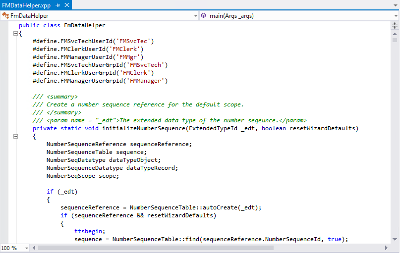 Source code for FmDataHelper.