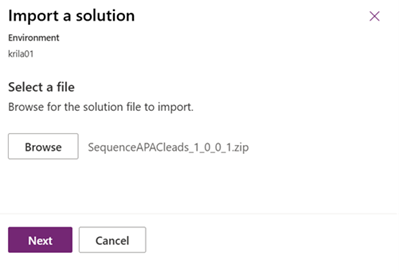 Schermopname van het zoeken en selecteren van de oplossing.
