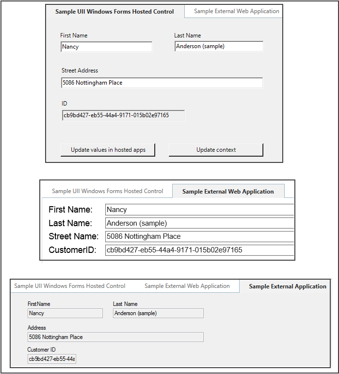 Sample controls in USD with contact information Sample controls in USD with contact information.