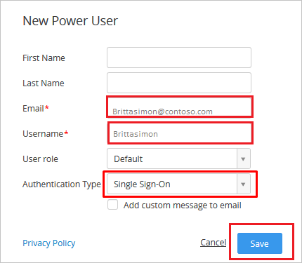 nieuwe standaardgebruiker