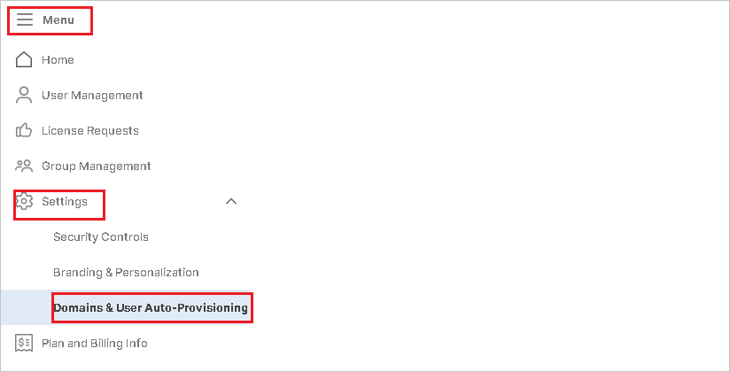 Schermopname van het Smartsheet-domein