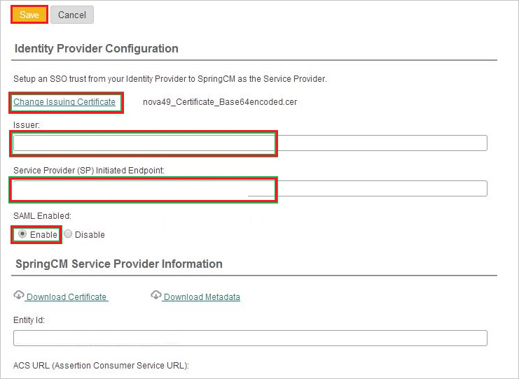 Identiteitsproviderconfiguratie