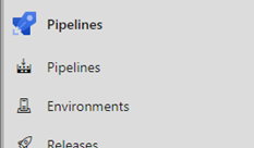 Pipelines Menu