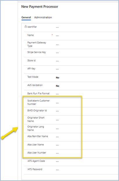 Complete the fields needed for the donor's bank Complete the fields needed for the donor's bank.