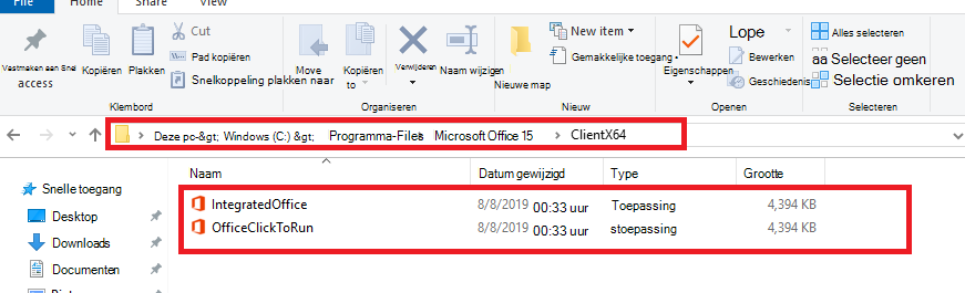 Klik om de bestanden voor het startprogramma voor installaties uit te voeren