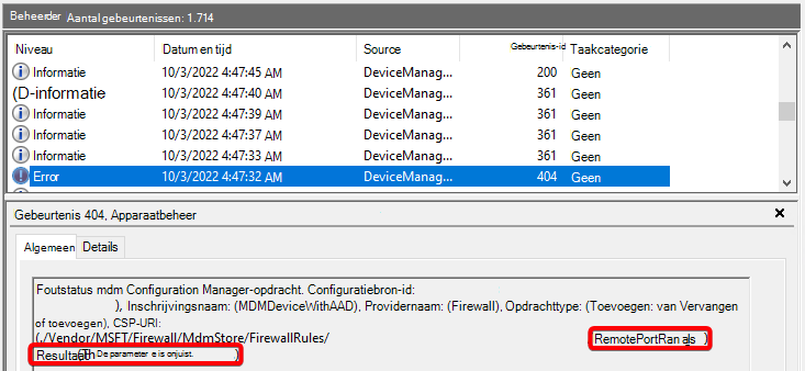 RemotePortRangesFailure