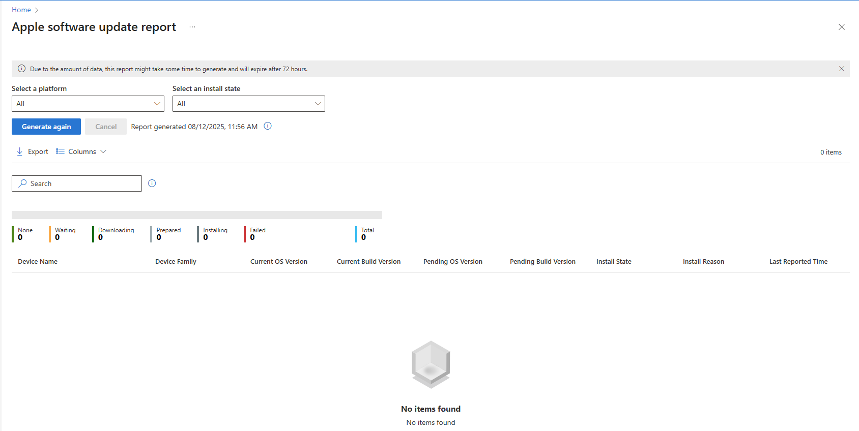 Schermopname met het apple-software-updaterapport.