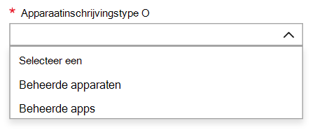 Apparaatinschrijvingstype