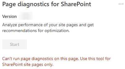 Moet worden uitgevoerd op een SharePoint-pagina.