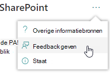 Feedback geven.