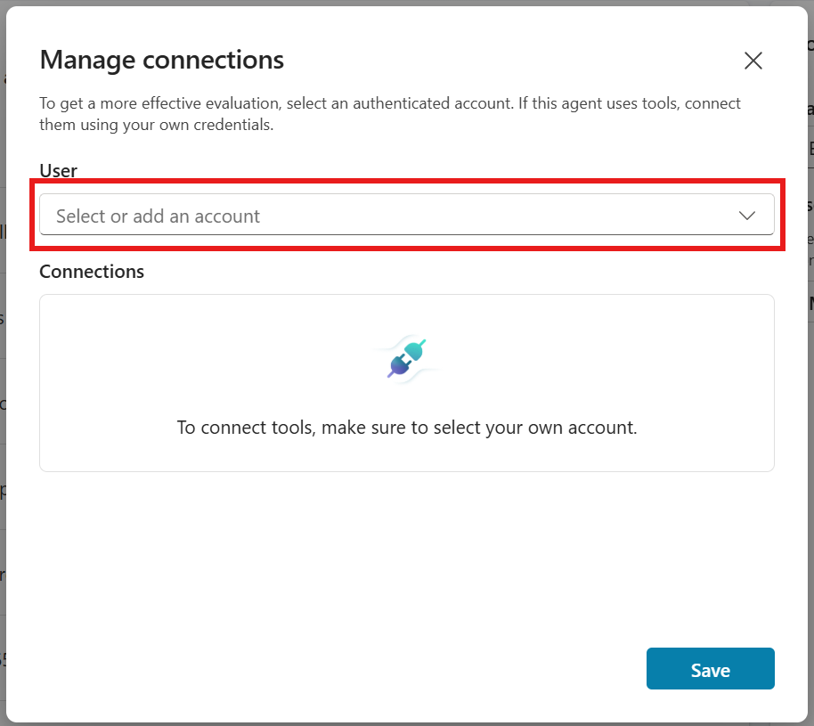 Screenshot die laat zien hoe je een gebruikersaccount selecteert.