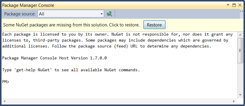 Herstel pakket knop op console