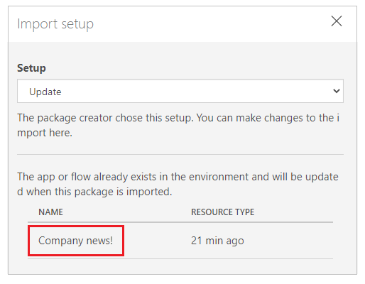 Importactie selecteren - bijwerken Selecteer importactie - bijwerken.