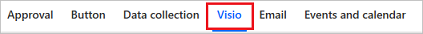 Schermopname van de menuoptie Visio-sjablonen.