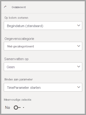 Screenshot that shows binding the parameter to the field.