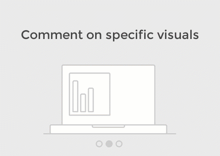 Schermopname van de animatie van opmerkingen op een dashboard.