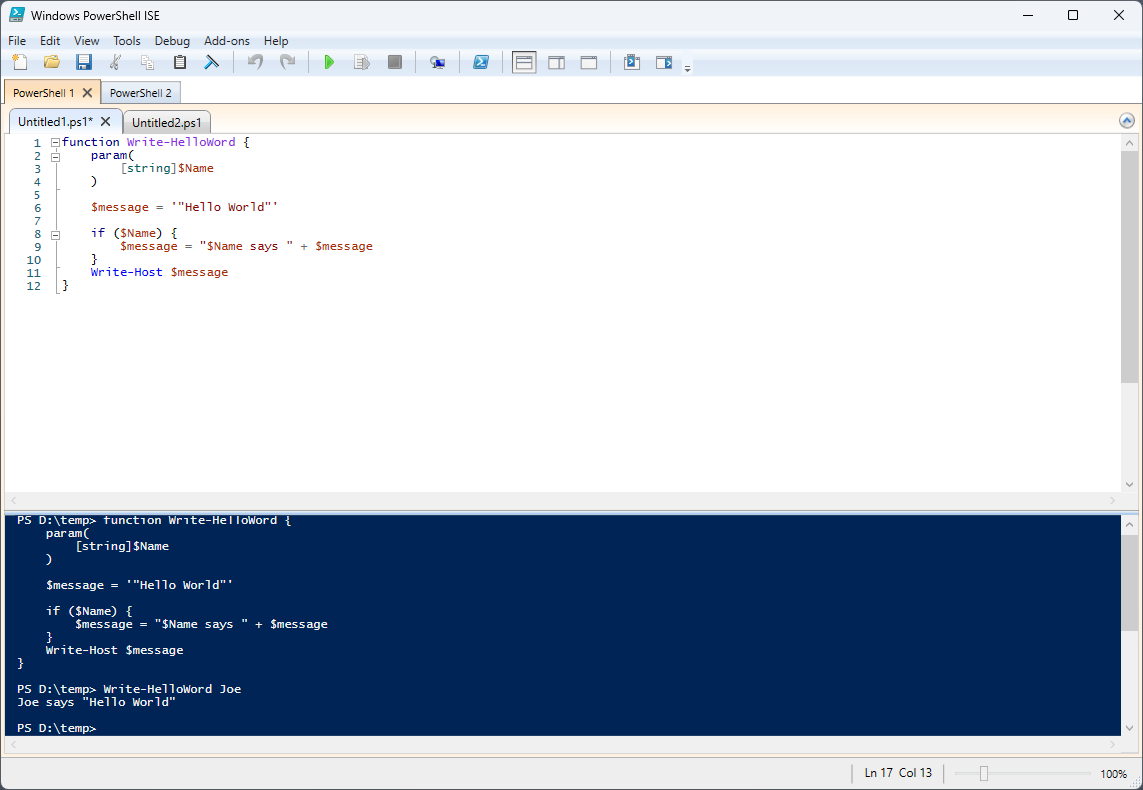 Kennismaking met Windows PowerShell ISE - PowerShell | Microsoft Learn