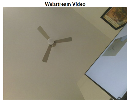Schermopname van de webstream van het apparaat.