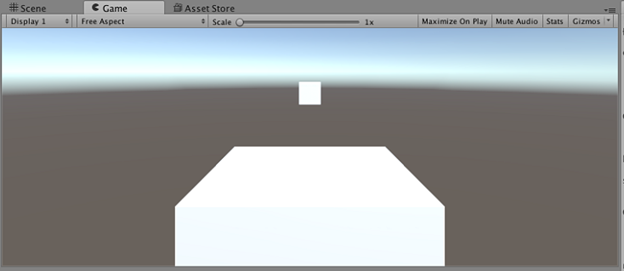 scene playing in unity