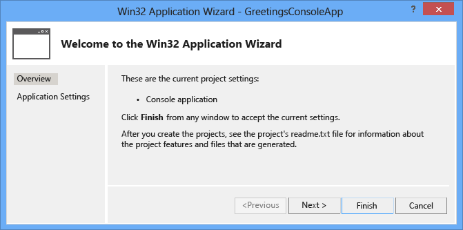 C++IDE_Win32ConsoleAppWizard Win32 Console application wizard
