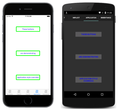 Overriding Styles Example