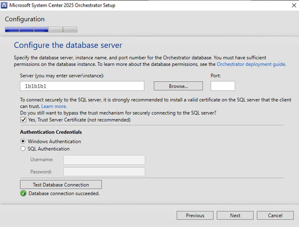 Schermopname van het configuratiescherm.