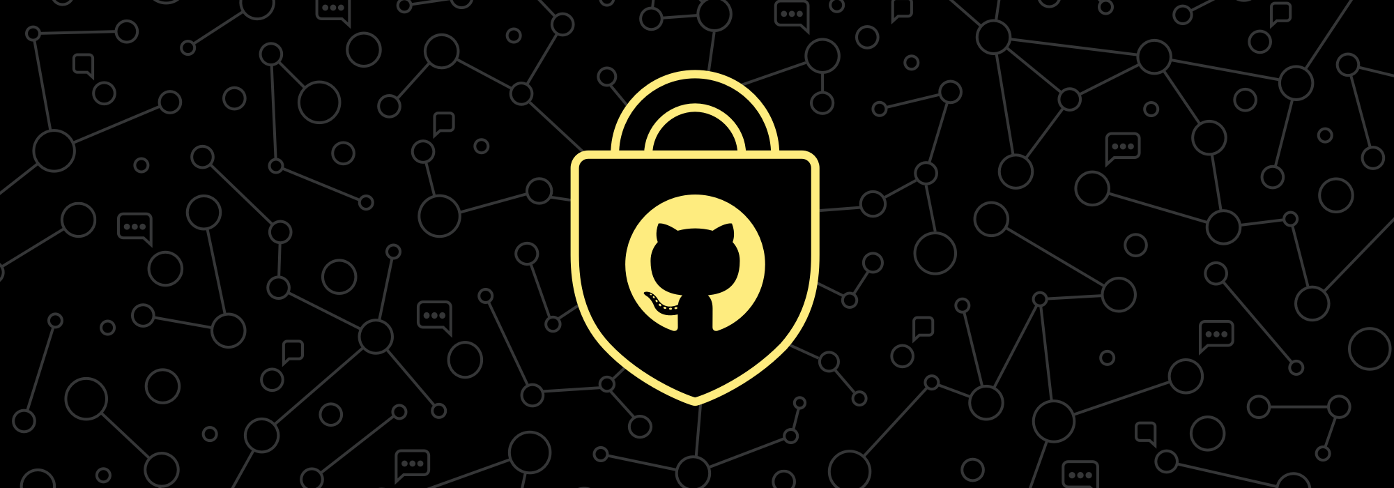 Afbeelding van een vergrendeling met de GitHub Octocat in het midden van de vergrendeling die Security Scanning vertegenwoordigt.
