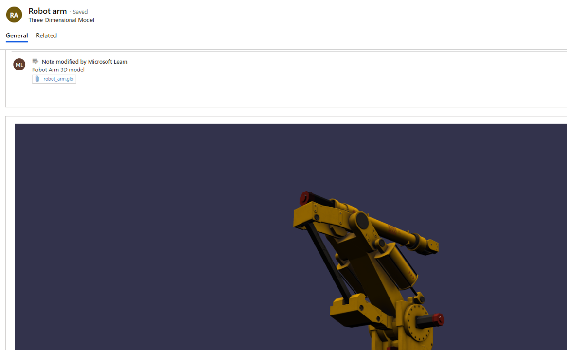 Screenshot of a Three-Dimensional Model viewer.