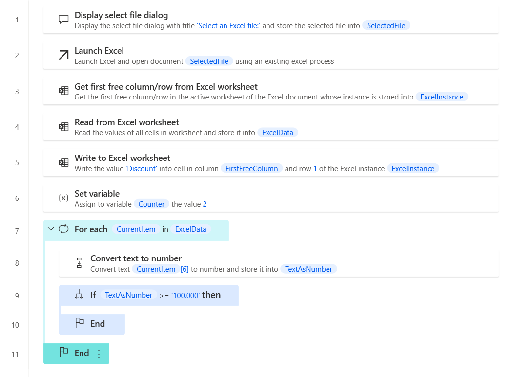 Screenshot of the exercise workspace with the if block added.