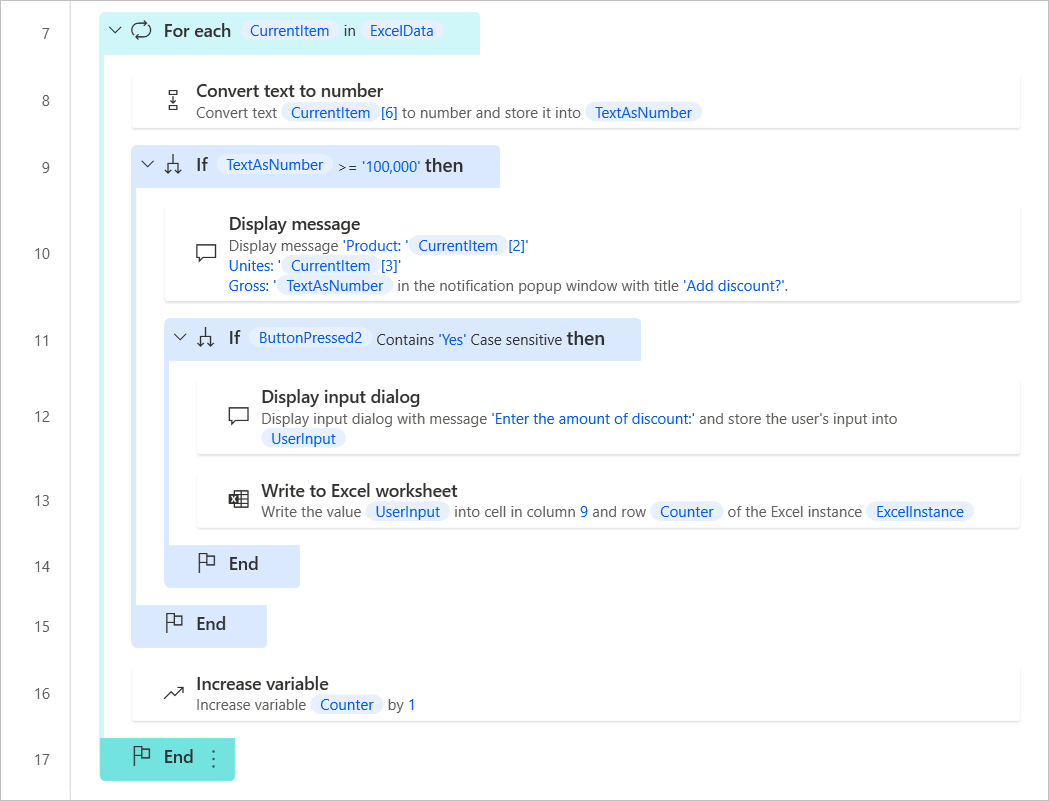 Screenshot of the completed exercise workspace.