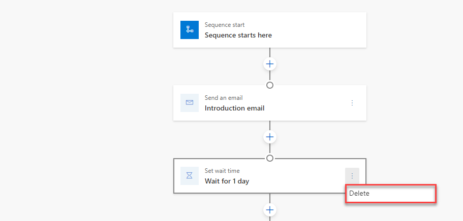 Screenshot showing the location of the delete button.