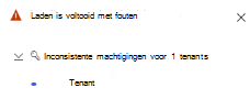problemen met tenantgegevens