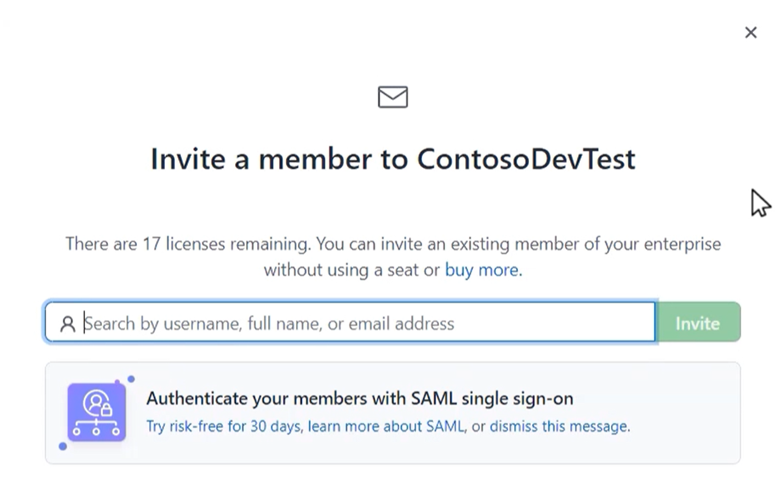 Schermopname van leden uitnodigen