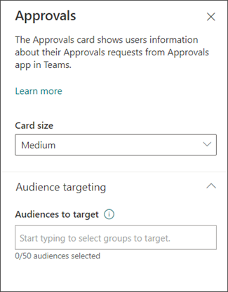 Adding an approvals card in the dashboard.