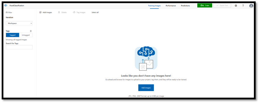 Dialoogvenster Afbeeldingen toevoegen