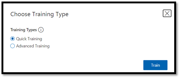 Trainingstype kiezen
