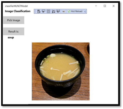 Geslaagde classificatie in uw app