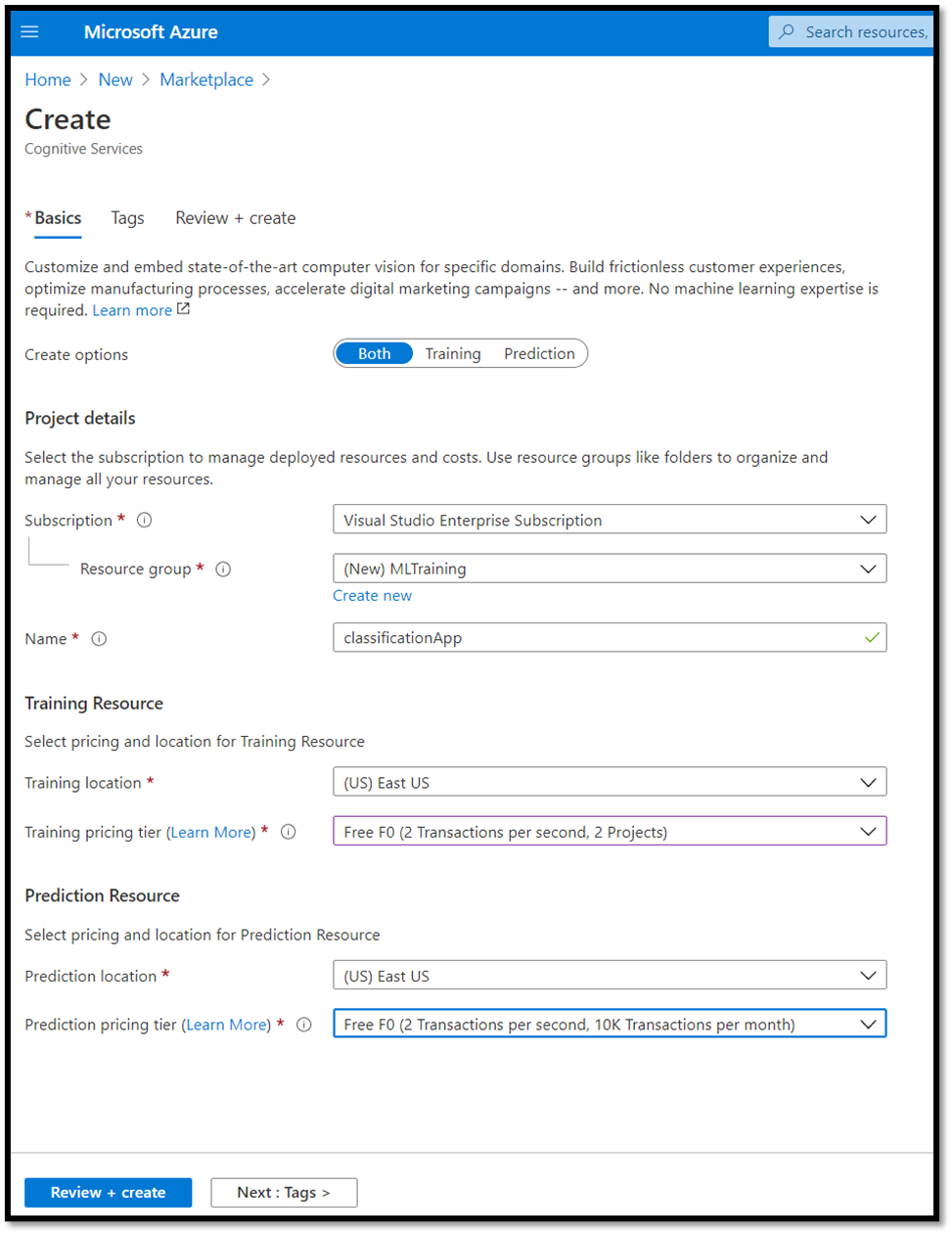 Een nieuwe Custom Vision-resource implementeren