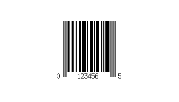 Voorbeeld van streepjescode - UPC E