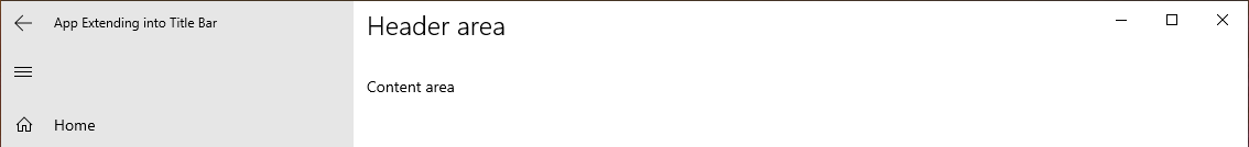 App uitbreiden naar de titelbalk zonder extra opvulling