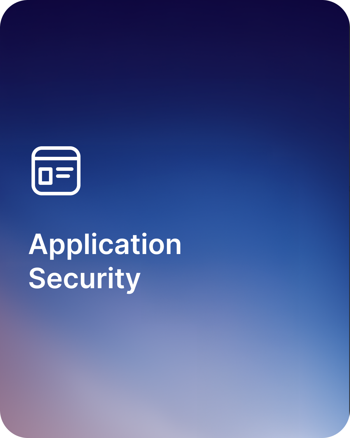 Cover of the application security chapter.