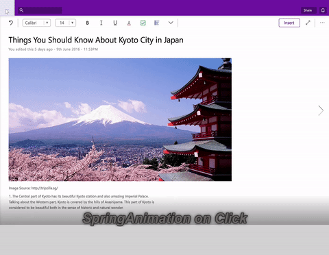 Veeranimatie bij klikken op